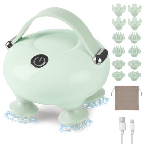 IOOKNA Electric Scalp Massager with 186 Massage Nodes, IP67 Waterproof