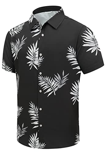 SheLucki Men's Button-Down Hawaiian Shirt Deal