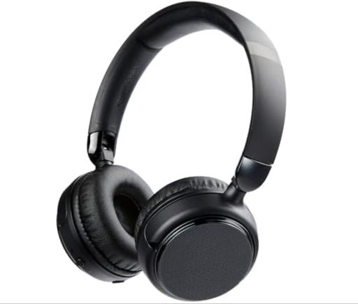Amazon Basics Wireless Bluetooth Headphones with Microphone - On Ear, 35 Hour Playtime Deal