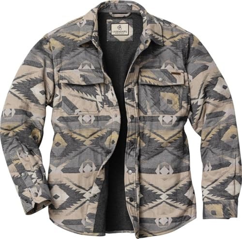 Legendary Whitetails Mens Thermal Lined Shirt Jacket Plaid Flannel Polyfill Insulated Shacket Deal