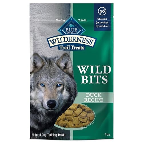 Blue Buffalo Wilderness Wild Bits Grain-Free Duck Recipe Soft & Chewy Dog Training Treats 4-Ounce