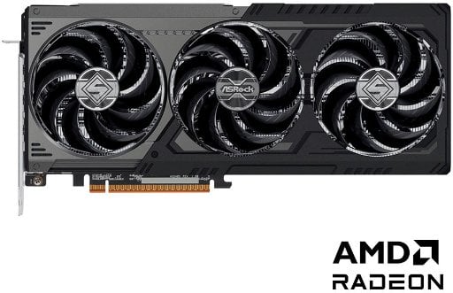 ASRock AMD Radeon RX 9070 GRE Steel Legend Dark 12GB Overclocked Triple-Fan Graphics Card Deal