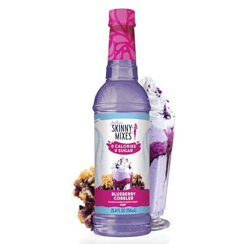 Jordan's Skinny Mixes Sugar Free Coffee Syrup, Blueberry Cobbler, 25.4 Fl Oz