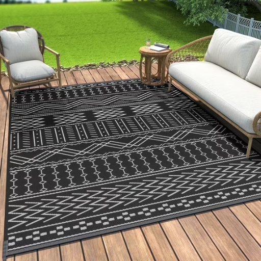 SIXHOME Outdoor Rug 5'x8' Waterproof Patio Rug Deal