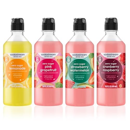 SodaStream Zero Original Drink Mix Syrup Variety Pack 4-Ct 14.9-Oz Deal