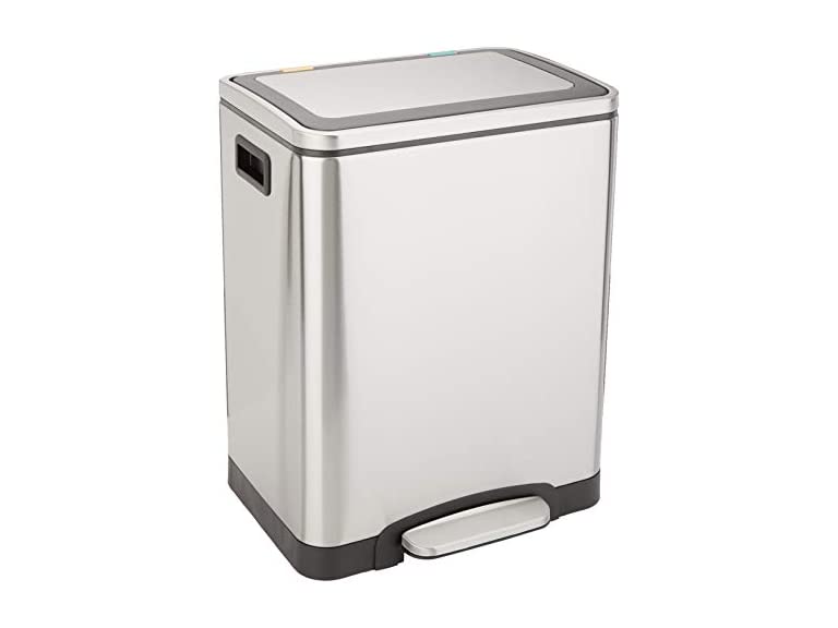 Amazon Basics 30L Dual-Bin Soft-Close Trash Can