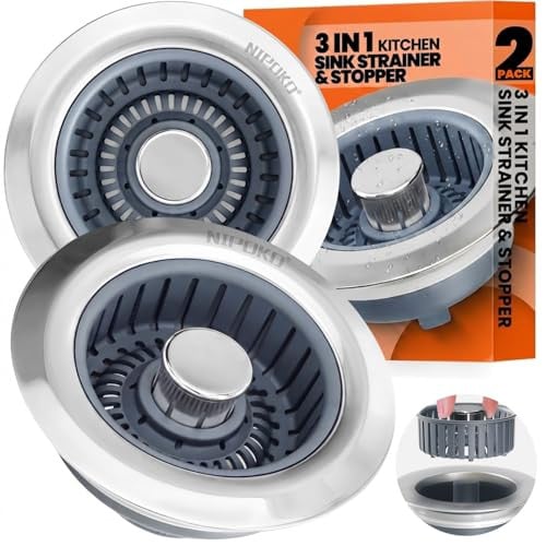 (Prime Deal) Nipoko 2 Pack Sink Drain Strainer