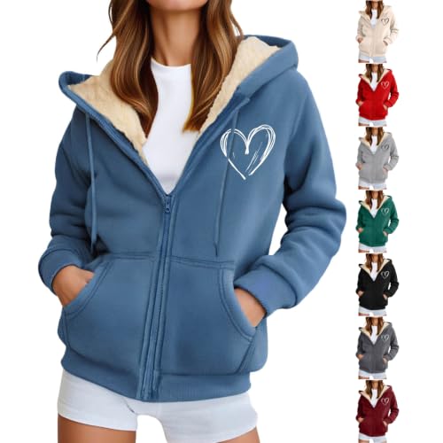 Sherpa Lined Fleece Zipper Hoodies Deal