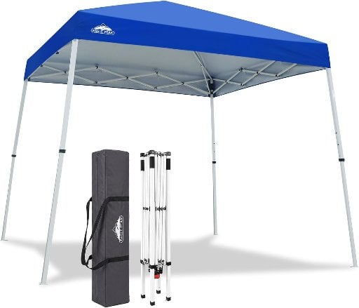 EAGLE PEAK 10x10 Slant Leg Pop-up Canopy Tent (Blue)