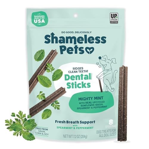 Shameless Pets Triple Mint Dental Chews for Dogs, 8 Chews Deal