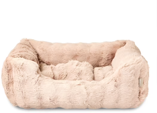 Vibrant Life Bubble Faux Fur Orthopedic Cuddler Pet Bed 24" x 20"