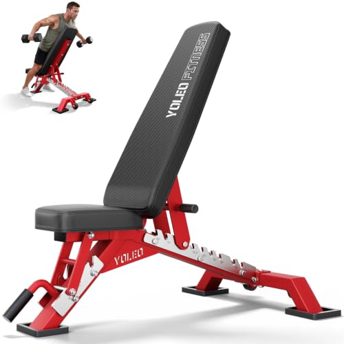 YOLEO Adjustable Weight Bench ASTM Certified
