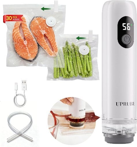 UPRUBE Compact Handheld Food Vacuum Sealer with LED Display Deal
