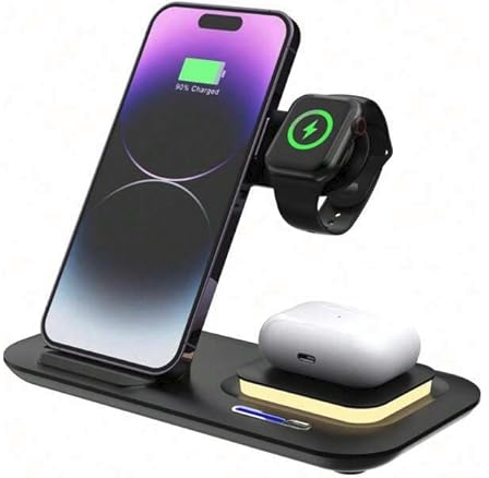 Risen 3-in-1 15W Fast Wireless Charging Station