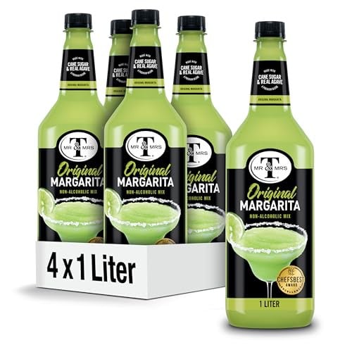 Mr & Mrs T Margarita Mix 1 L bottle (4-Pack)