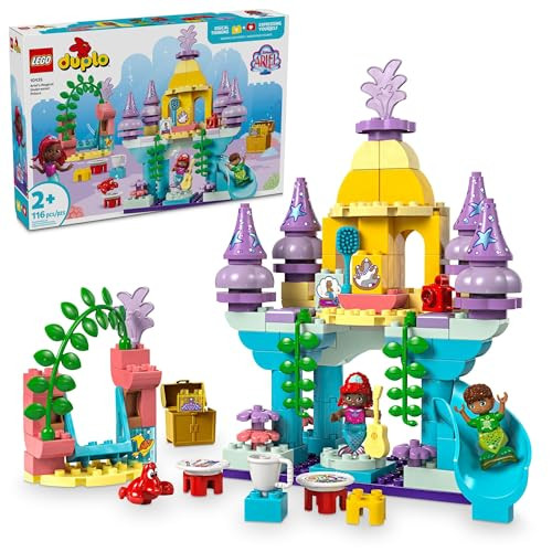 Lego Duplo Disney The Little Mermaid Ariel’s Magical Underwater Palace Building 116 PC Toy Set