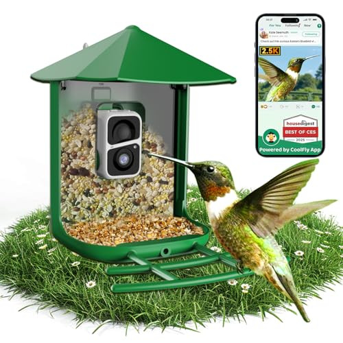 2.5K HD Smart AI Bird Feeder with Camera