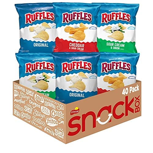 40-Pack 1-Oz Ruffles Potato Chips Variety Pack