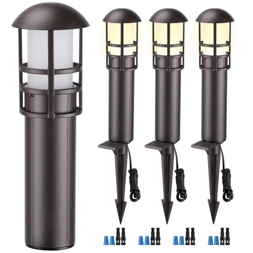 Leonlite Wired Metal Landscape Lights 4-Pack Deal