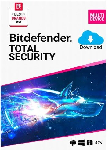 Bitdefender Total Security 2026 Software (5-Devices/Digital Download)