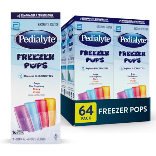 Pedialyte Electrolyte Solution Freezer Pops 64-Pack Deal