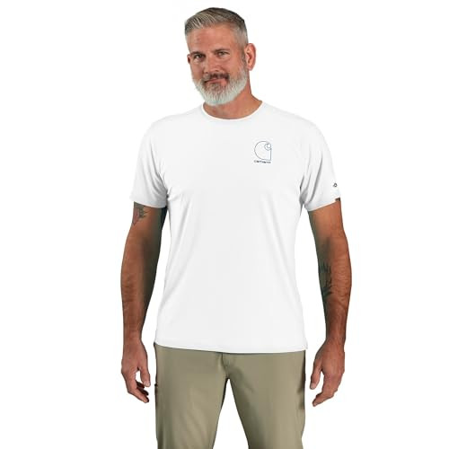 Carhartt Men's 106163 Force Sun Defender Lightweight Short-Sleeve Logo T-Shirt