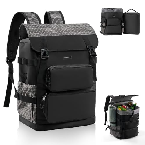 Odoland 26L Leak-Proof Cooler Backpack w/ 9L Removable Insulated Bag