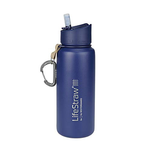 LifeStraw Go Stainless Steel Water Filter Bottle, 24 Oz.