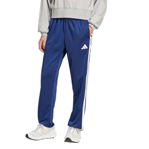 adidas Men and Tall Men's Dayready Open Hem Tracksuit Bottoms Dark Blue
