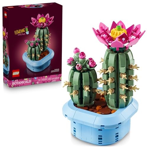 LEGO Botanicals Flowering Cactus Building Toy 482-Piece