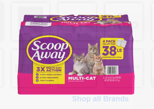 Scoop Away Multi-Cat Clumping Cat Litter Meadow Fresh Scent Deal