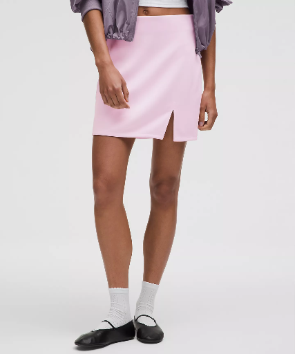 Lululemon Women's Softstreme High-Rise Mini Skirt (Pink Organza) Deal