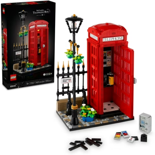 LEGO Ideas Red London Telephone Booth and Cell Phone Holder Deal