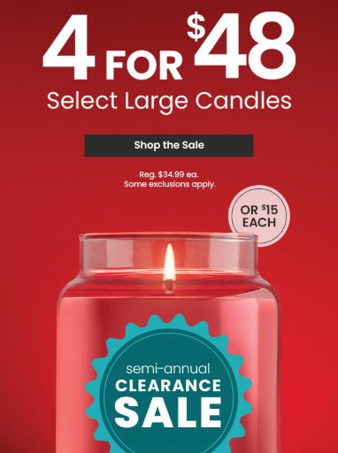 Yankee Candle Large Candle Sale Deal