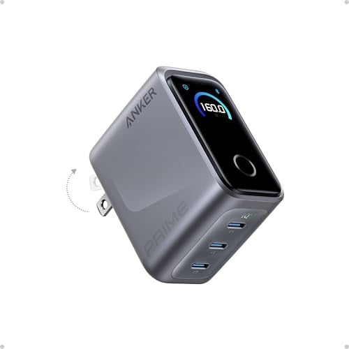 Anker Prime 160W 3-Port Compact GaN USB C Charger