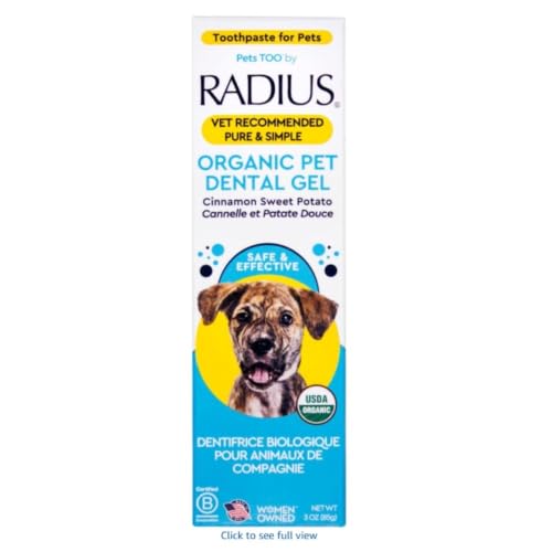 RADIUS USDA Organic Canine Pet Toothpaste 3-Oz