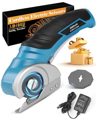 AMZBUY Cordless Electric Cardboard Cutter Dark Blue Deal