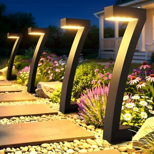 BUCASA Upgraded Bright LED Outdoor Solar Lights 6-Pack