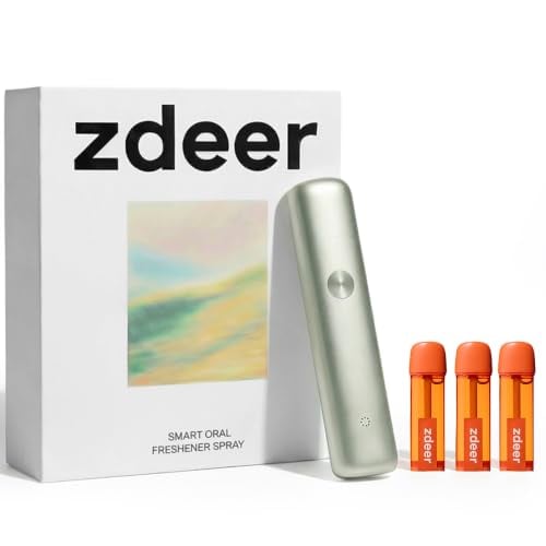 ZDEER PW13 Rechargeable Electric Probiotic Mouth Spray 3 Flavor Cartridges Deal