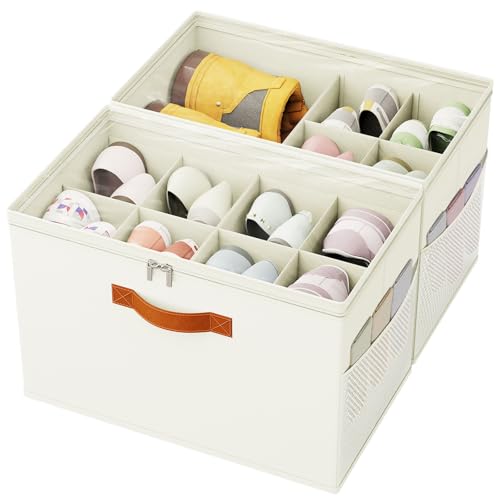 IMAXTOP Shoe Organizer for Closet 2-Pack Deal
