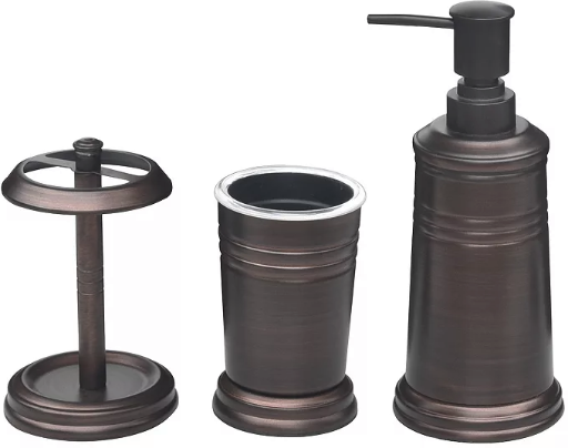 Sonoma Goods for Life Vienna Oil Rubbed Bronze 3-Piece Bath Accessories Set