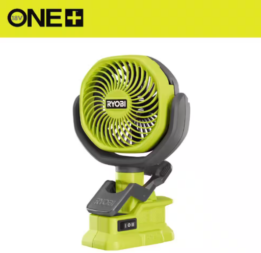Ryobi ONE+ 18V Cordless 4" Clamp Fan Deal