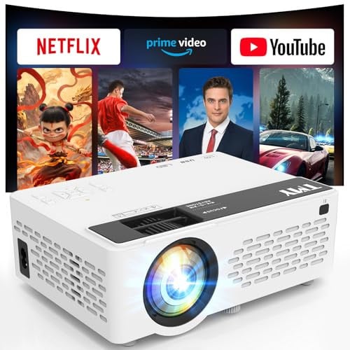 TMY 1080P Full HD Mini Projector w/ Built-in Netflix App