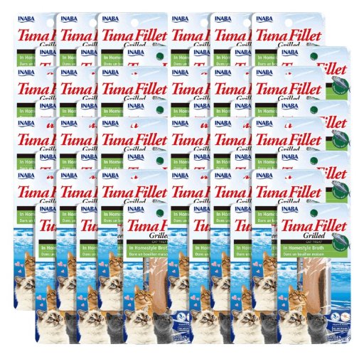 INABA Hand-Cut Grilled Fillet Cat Treats 48-Pack