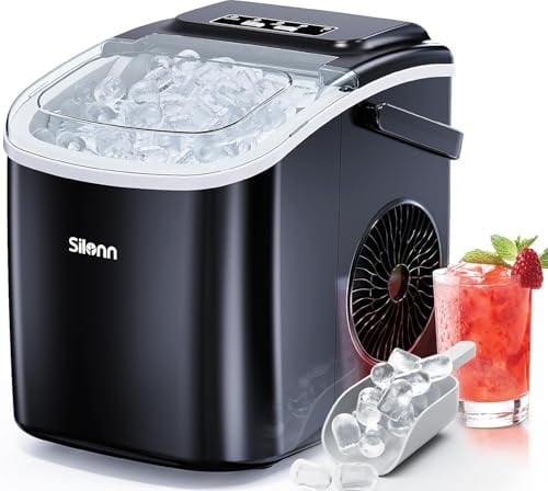 Countertop Self-Cleaning Ice Machine with Ice Scoop and Basket Deal