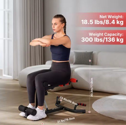 MERACH Deep Squat Machine Adjustable Glutes Trainer