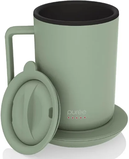 Tzumi Puree 12oz Stainless Steel Self-Heating Coffee Mug Deal
