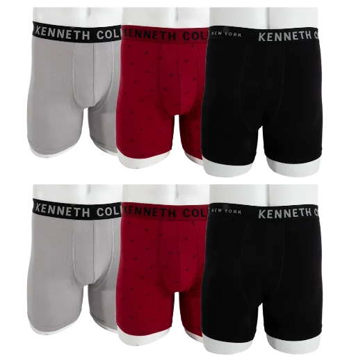 Kenneth Cole New York Pima Cotton Modal Men's Boxer Briefs 6-Pack