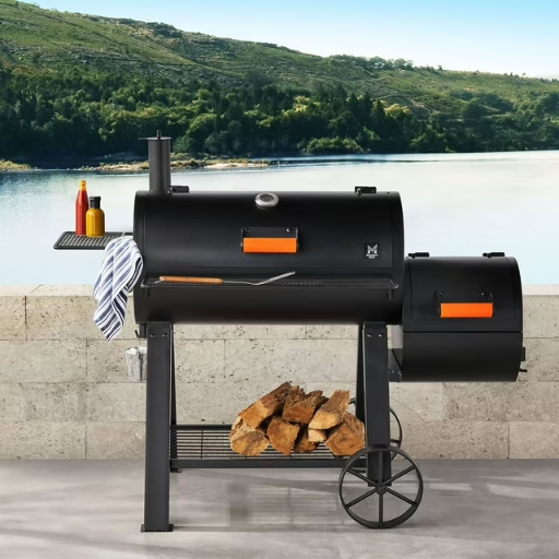 Member's Mark 35" Barrel Grill w/ Offset Smoker