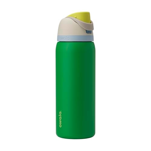Owala FreeSip Insulated Stainless Steel Water Bottle w/ Straw (Putting Green) 32-Oz Deal